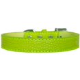 thumbnail image 1 of Tulsa Plain Croc Dog Collar Lime Green Size 20, 1 of 1