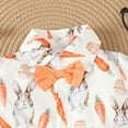thumbnail image 3 of EnJoCho Boys Clothes Size 5 Toddler Boys Lapel Short Sleeve Bunny Print Shirt and Solidcolor Shorts with Loop Of A Necktie Summer Suits Kids Easter Outfit School Home Wear Clearance 3-4 Years, 3 of 8