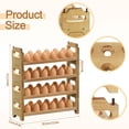 thumbnail image 4 of BTY 4-Tier Farmhouse Wooden Egg Holder, Pine Wood Egg Storage Tray Rack for Countertop, 4 of 6