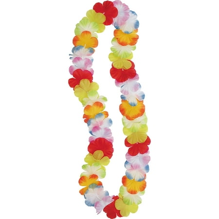 Luau Party Flower Lei, 42 in, Multicolor, 1ct