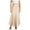 Beige, variant on YOUSNH Women Satin High Waist Elastic Stitching Long Skirt Slim Fit Skirt Womens Skirts Black L
