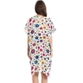 thumbnail image 2 of Beach Vacation Clothes Kimono Cardigan Loose Swimsuit Cover Up for Women Small Flower and Dots L, 2 of 6