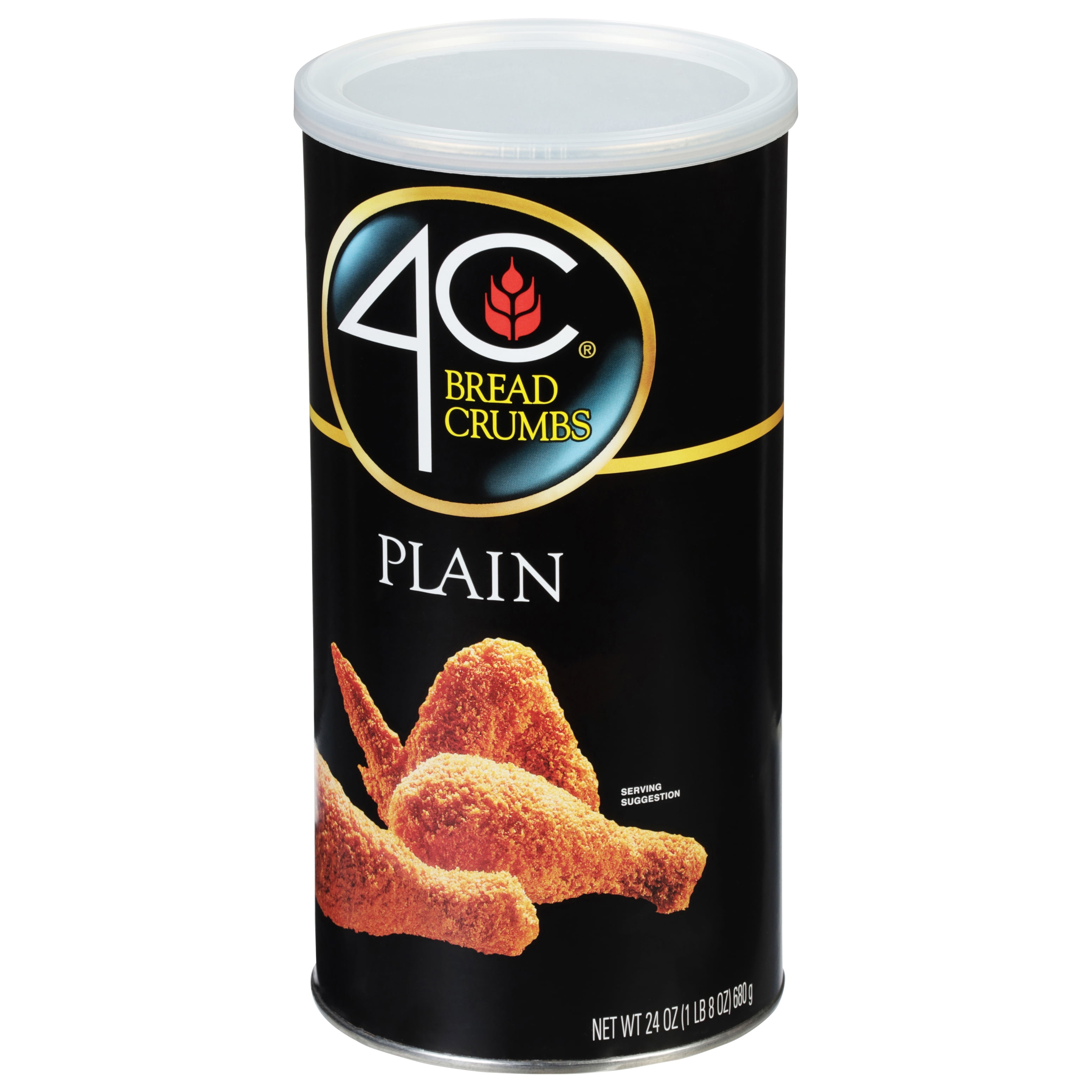 4C Plain Bread Crumbs, 24 oz Canister