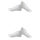 thumbnail image 4 of Jumpingount 1 Pair Moisturizing Anti-cracking Socks Home Salon Hosiery Cracked Washable Protectors Foot Portable Accessories Reusable Blanco 2Conjunto, 4 of 6