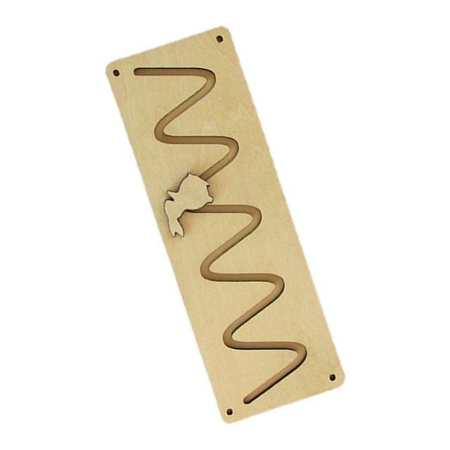 Montessori Rabbit Walkway Track Juguete educativo temprano Material didáctico Juguete artesanal de madera DIY Accs Material de tablero ocupado para SM SunniMix Material de tablero ocupado