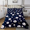 thumbnail image 1 of YST Baseballs Quilt Set King Size,Blue and White Baseball Kids Coverlet Set,3Pcs Bedspread Set with 2 Pillowcases,Soft and Durable,for All Seasons, 1 of 5