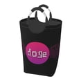 thumbnail image 1 of DouZhe 50L Rectangular Laundry Basket, Doge Coin Money Blockchain Prints Waterproof Foldable Laundry Hamper with Aluminum Handles, 1 of 6