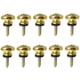 thumbnail image 2 of Botón de hebilla de bloqueo de correa de 10 piezas para ukelele de bajo eléctrico acústico dorado Oro Yuyangstore Botones de bloqueo de la correa de la guitarra, 2 of 6