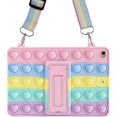 thumbnail image 1 of Funda para iPad Mini 6 2021 - Bubble Fidget Sensory iPad 8.3 Funda para niños Elegante funda antiestrés suave con diseño de arcoíris a prueba de golpes y soporte plegable (Rai, 1 of 5