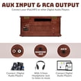 thumbnail image 3 of Direct Power Plus 10-in-1 Vinyl Record Player Turntable Stereo System with Bluetooth Connection, CD & Cassette Player, AM/FM Radio, USB & SD Slot, 3 of 10