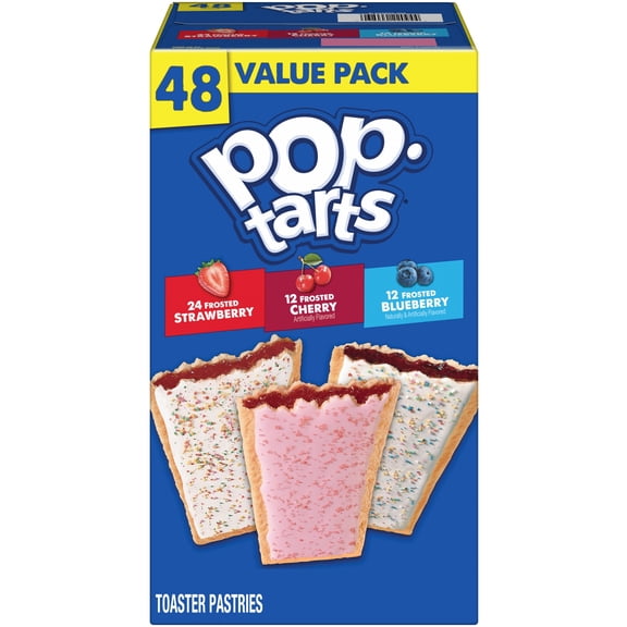 Pop-Tarts Variety Pack Toaster Pastries, Breakfast Foods, Shelf-Stable, 81.2 oz (48 Count)