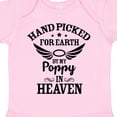 thumbnail image 4 of Inktastic Handpicked for Earth by My Poppy in Heaven with Angel Wings` Boys or Girls Baby Bodysuit, 4 of 5