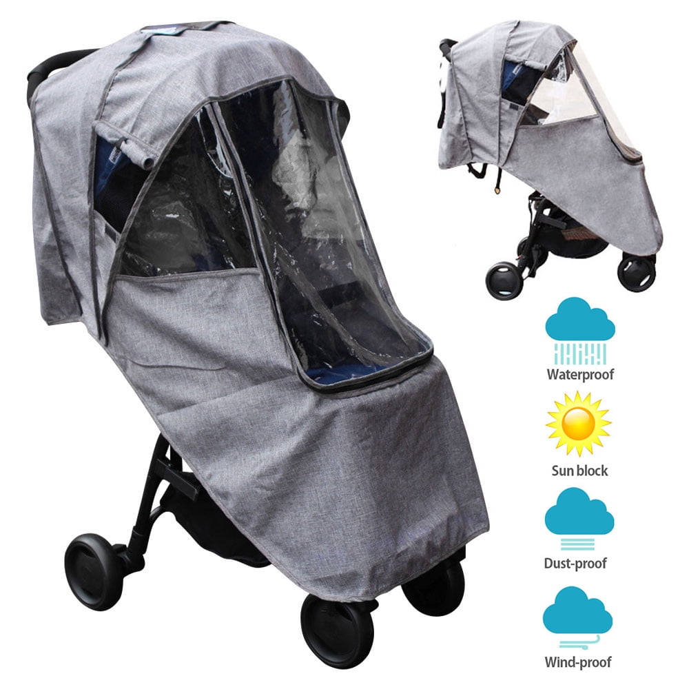 FASOTY Stroller Rain Cover Universal Baby Stroller Travel Weather Shield Waterproof Windproof Dustproof Cover for Strollers 