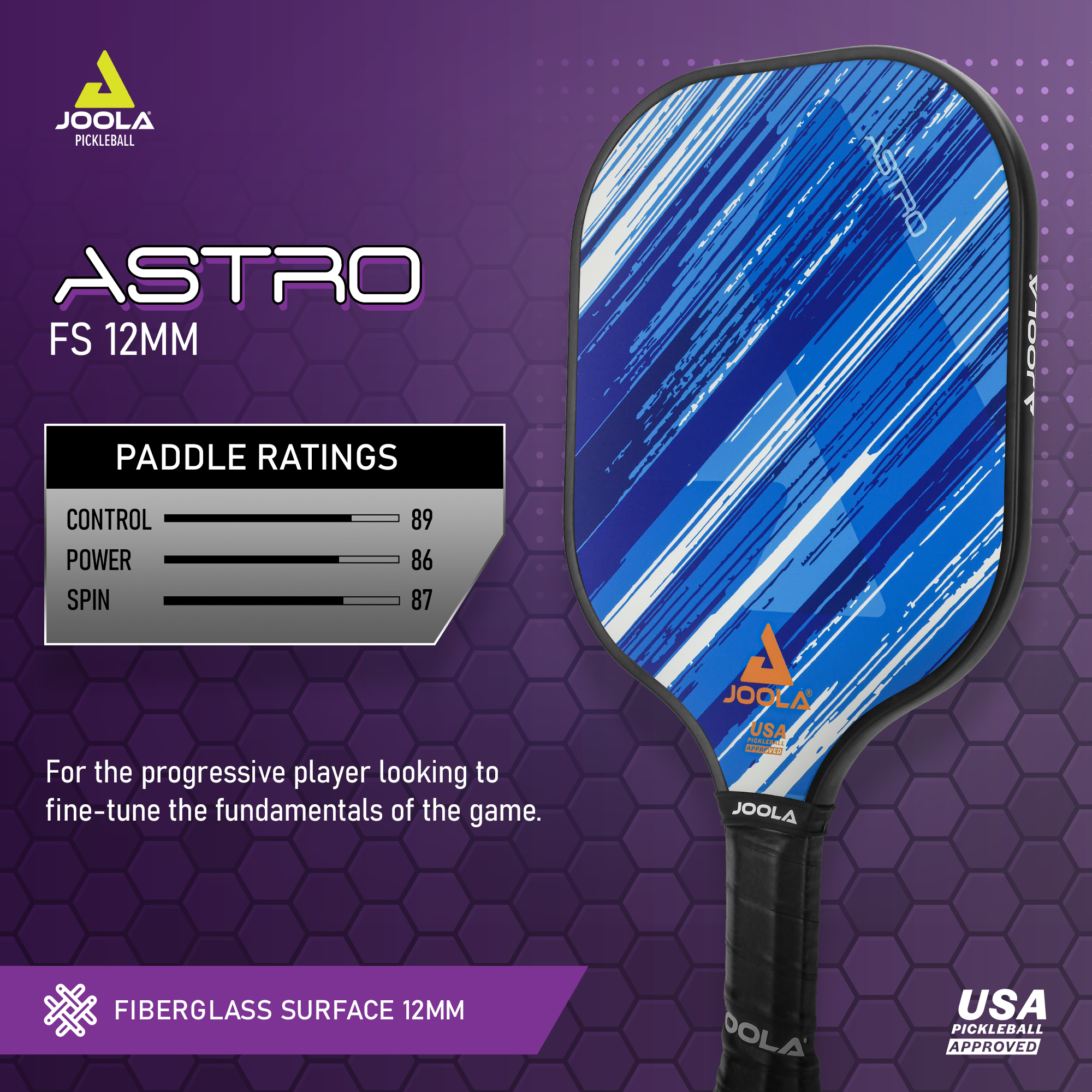 JOOLA Astro Fiberglass Pickleball Paddle, Blue photo 5