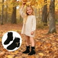 thumbnail image 2 of Little Girls Ankle Boots With Low Heel Fashion Casual Winter Footwear Kids, 2 of 8