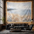thumbnail image 6 of Wildflowers in a Field Overlooking Calm Coastal Waters, Serene Impressionist for Nature Lovers, Botanical Landscape Wall Art, Housewarming Gift, Tapestry Wall Hanging for Living Room and Bedroom, 6 of 7