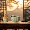 thumbnail image 2 of 8PCS Matcha Tea Set, Matcha Ceremony Starter Kit with Ceramic Bowl, Bamboo Whisk, Scoop, Sifter, Whisk Holder & Towel, Traditional Matcha Making Kit for Beginners and Tea Lovers Gift, Style B, Matcha, 2 of 8