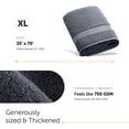 thumbnail image 4 of joluzzy Extra Large Bath Towel, (35 x 70 Inches) 100% Long-Staple Cotton - Extreme Soft/Plush/Thick - High Absorbent - Luxury Hotel Quality - Gray Bath Sheet Towel, 4 of 7