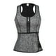 thumbnail image 2 of Chaleco de sauna Colcomx de neopreno para hombre con cremallera Gris XXL, 2 of 8