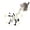 White-Mosquitoes, variant on Interactive Electric Butterfly Cat Toy, Fluttering Electric Bug Cat Toy, with Vibrating Flapping Wings