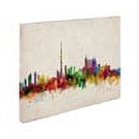 Trademark Art 'Toronto Skyline' Canvas Art by Michael Tompsett