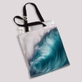 thumbnail image 2 of PKQWTM Big Blue Ocean Canvas Shoulder Bags Handbags Tote Bags Shopping Bag, 2 of 2