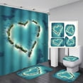 thumbnail image 1 of 3D Digital Printing Shower Curtain 4-piece Set For Home Hotel Party Decoration C, 1 of 10