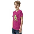 thumbnail image 3 of Avocado Youth Short Sleeve T-Shirt (Berry, XL), 3 of 3