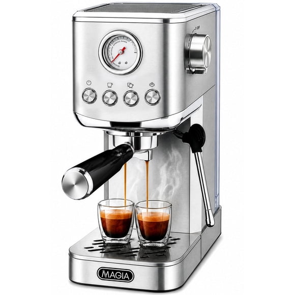 Máquina de espresso Zulay Kitchen 20 bar 1350W plateada
