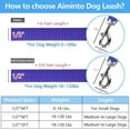 thumbnail image 2 of SHIQI-Aiminto Dog Leash, Braided Rope Traction \u2013 Walking Training Lead for Medium/Large Dogs ((1/2") x 6FT, Purple), 2 of 4