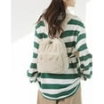 thumbnail image 3 of Small Backpack Purse for Women Aesthetic Mini Backpack Purse Cute Backpack Tiny Corduroy Backpack Mini Bookbag Purse, 3 of 6