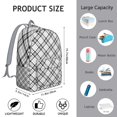 thumbnail image 5 of Rustic Plaid School Backpack, Large Capacity, S-Shaped Padded Straps, Durable Oxford Fabric for Long-Lasting Use, 5 of 5