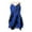 Blue, variant on inhzoy Kids Girls Shiny Ruffle Figure Skating Dance Dress Sleeveless Lyrical Ballet Dancewear Blue 6