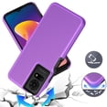 thumbnail image 3 of For TCL 50 LE T510D Shockproof Hybrid Cell Phone Cover Case - Dotted Purple, 3 of 5