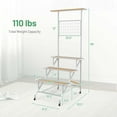 thumbnail image 3 of Costway 4-Tier Hanging Plant Stand Ladder Plant Shelf with Hanging Bar & Trellis, 3 of 10