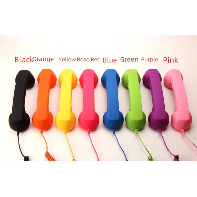 Receptor de teléfono móvil, micrófono, auricular, teléfono retro, tipo fijo, auricular, tipo universal