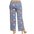 thumbnail image 4 of White Mark Women's Plus Size Paisley Printed Palazzo Pants, 4 of 4