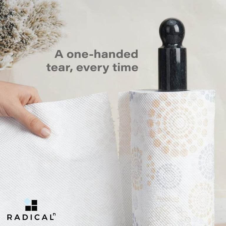 Radicaln Marble Paper Towel Holder Black Kitchen Towels Rack Handmade Paper  Roll Holder Stand - Wrapping Paper Holder Towel - Hand Towel Rack Holder