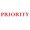 Red, variant on Printtoo Priority Self Inking Rubber Stamp Pre-Inked Office Stamp- Home Office Business Stationery, Red- 42 x 9 mm