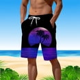 thumbnail image 2 of XINPING Plus Size Beach Shorts Men 4x Loose Fit Solid Color Quick Dry Swimming Swimsuit Beach Shorts Big and Tall Upf 50+ Sun Protection Fishing Shorts for Men, 2 of 5