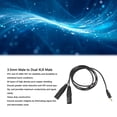 thumbnail image 3 of Cable macho macho de 3,5 mm A dual xlr, cable de micrófono macho dual xlr dateje de cobre puro 1.5m sonido de hifi de pvc para altavoces, 3 of 7