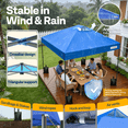 thumbnail image 4 of SPECSTAR 10' x10' Pop-up Canopy Tent One Push Setup Instant Tent with Center Lock, Wheel Carry Bag and 4 Sandbags for Events Parties, Blue, 4 of 8