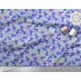 thumbnail image 2 of Soimoi Blue polyester Crepe Fabric Floral Print Fabric by The Yard 42 Inch Wide, 2 of 3