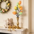 thumbnail image 4 of Stijggn Easter Egg Floral Picks Easter Decorations Spring Floral Picks Decor Stems with Leaves for Spring Easter Basket Bouquets Floral Arrangement Centerpiece Wreath, 4 of 7