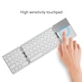 thumbnail image 3 of Foldable  Keyboard, BT Folding Wireless Portable Keyboard with TouchPad, 64 Keys USB Rechargeable Travel Keyboards, 3 of 7