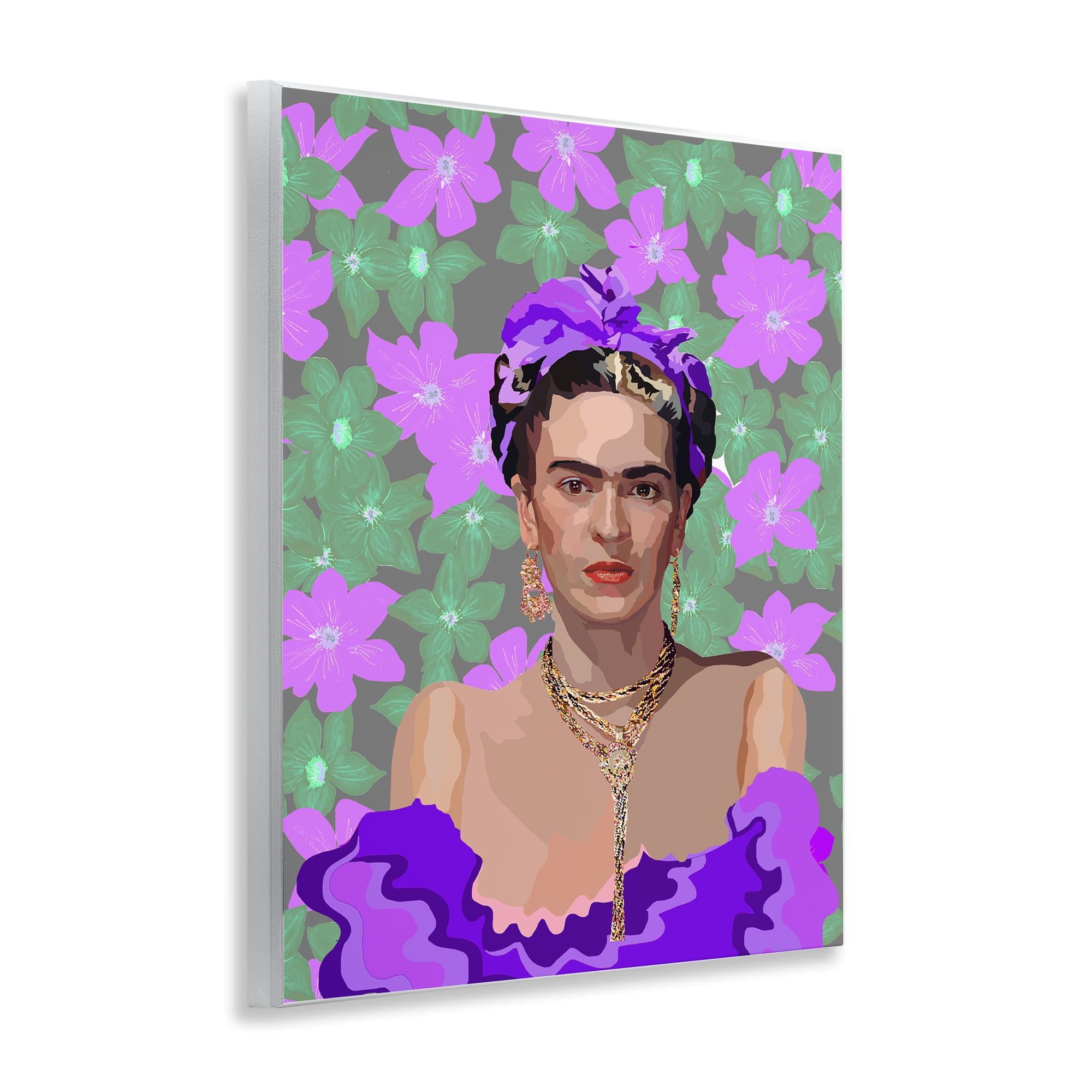 Floral Reverie Frida Wall Plaque Art, design by Lynnda Rakos