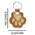 thumbnail image 2 of Porte-clés de Rangement pour Poils de Chien Mignon en Cuir Patte Keychain Pet Porte-Clés de Rangement pour Poils de Chien, Violet Clair, 2 of 7