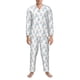 thumbnail image 3 of Balery Playful Polar Bear Pals Pijama para Hombre de Dos Piezas con Manga Larga, Conjunto de Dormir y Descanso Suave con Bolsillos-Large, 3 of 7