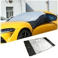 thumbnail image 2 of TINKI Windshield Snow Cover Fit for Toyota Supar 2019-2022, Car Front Windshield Cover, Windshield Snow Ice Cover Protects Windshield and Wipers from Rain, Sun, Frost, 2 of 7