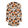 thumbnail image 4 of IYYVV Halloween Cardigan Pumpkin Goast Witch 2026 Halloween Sweaters for Women Long Sleeve Oversized Cardigan Khaki S, 4 of 7